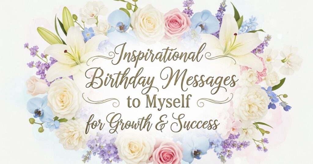 Inspirational Birthday Messages to Myself for Growth & Success