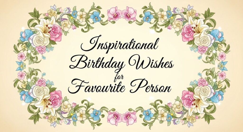 Inspirational Birthday Wishes for Favourite Person