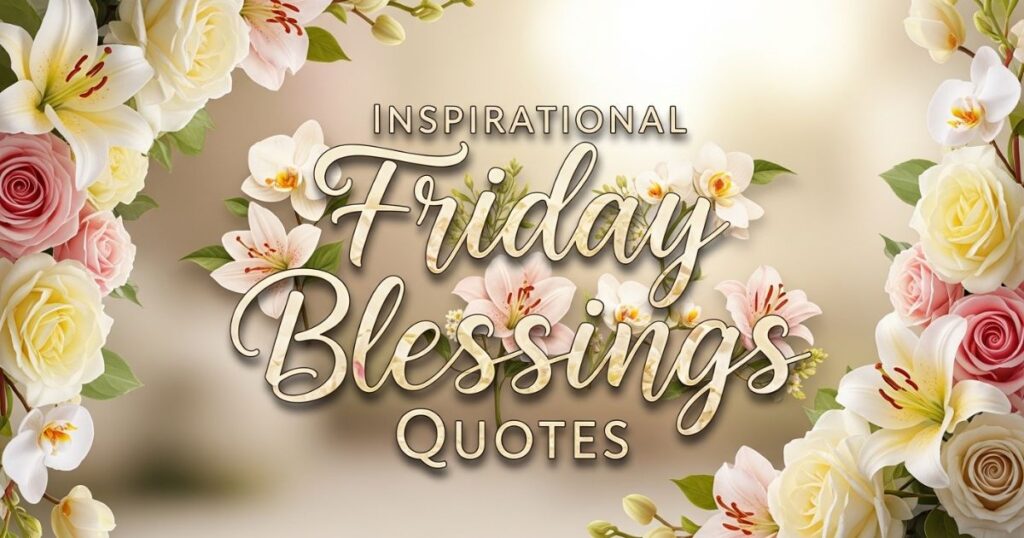 Inspirational Friday Blessings Quotes