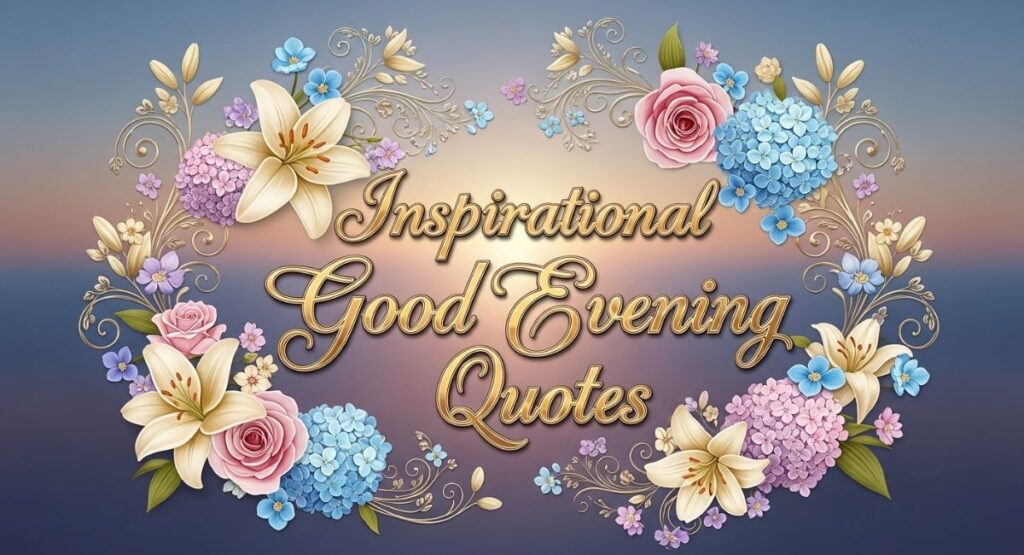 Inspirational Good Evening Quotes