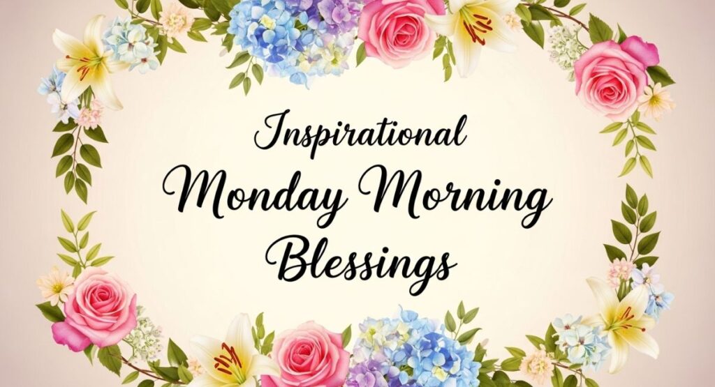 Inspirational Monday Morning Blessings
