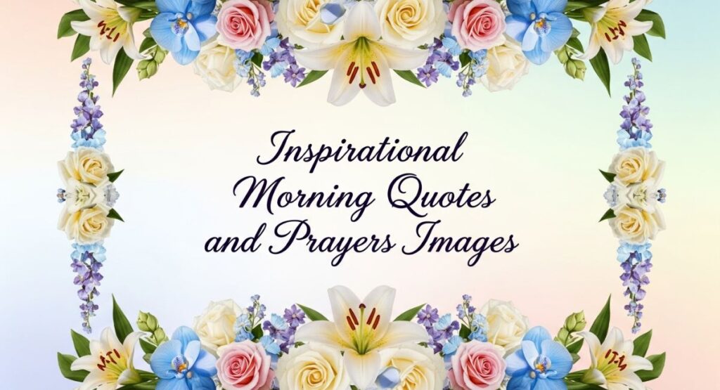 Inspirational Morning Quotes and Prayers Images