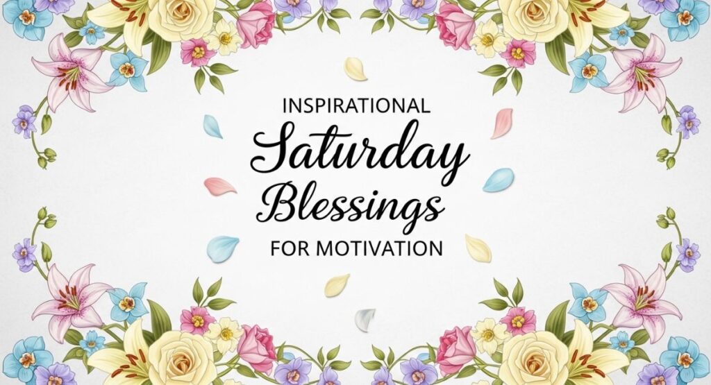 Inspirational Saturday Blessings for Motivation