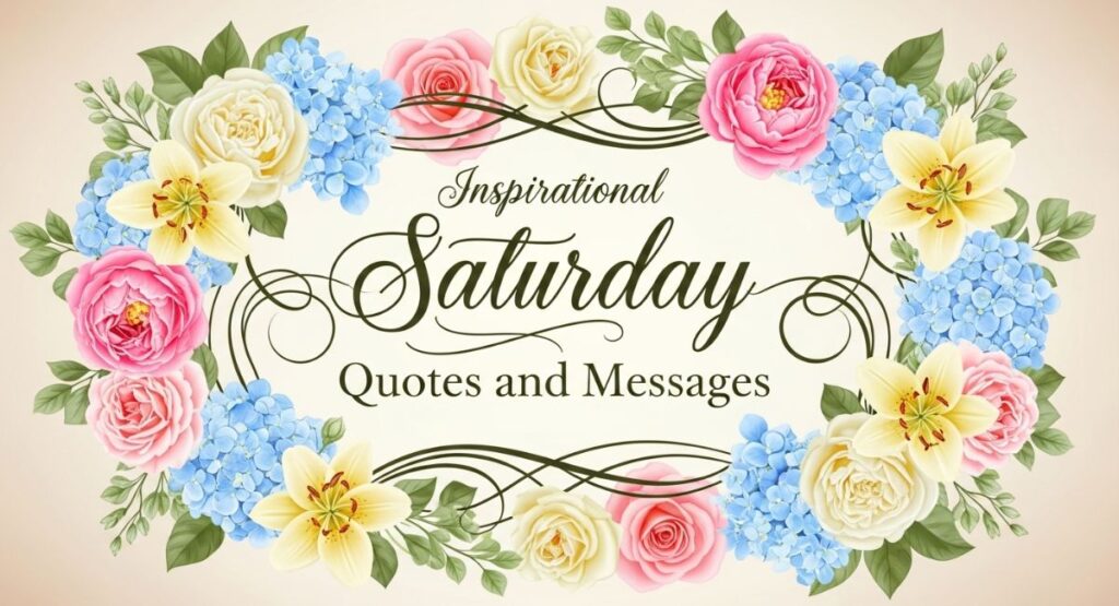 Inspirational Saturday Quotes and Messages