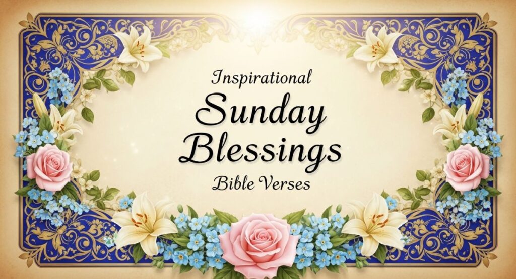 Inspirational Sunday Blessings Bible Verses