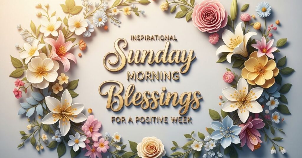 Inspirational Sunday Morning Blessings for a Positive Week