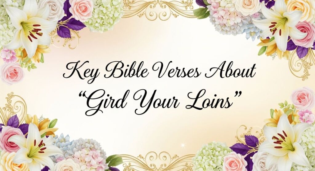 Key Bible Verses About “Gird Your Loins”