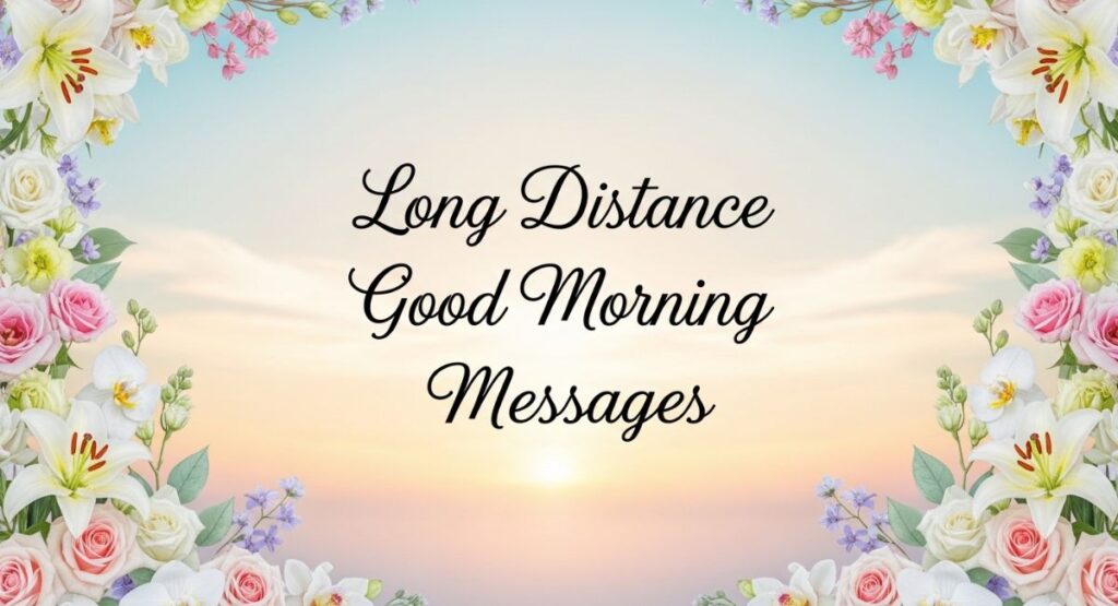 Long Distance Good Morning Messages