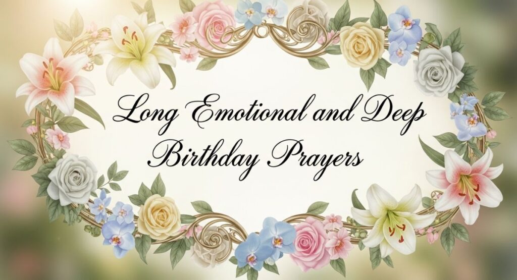 Long Emotional and Deep Birthday Prayers