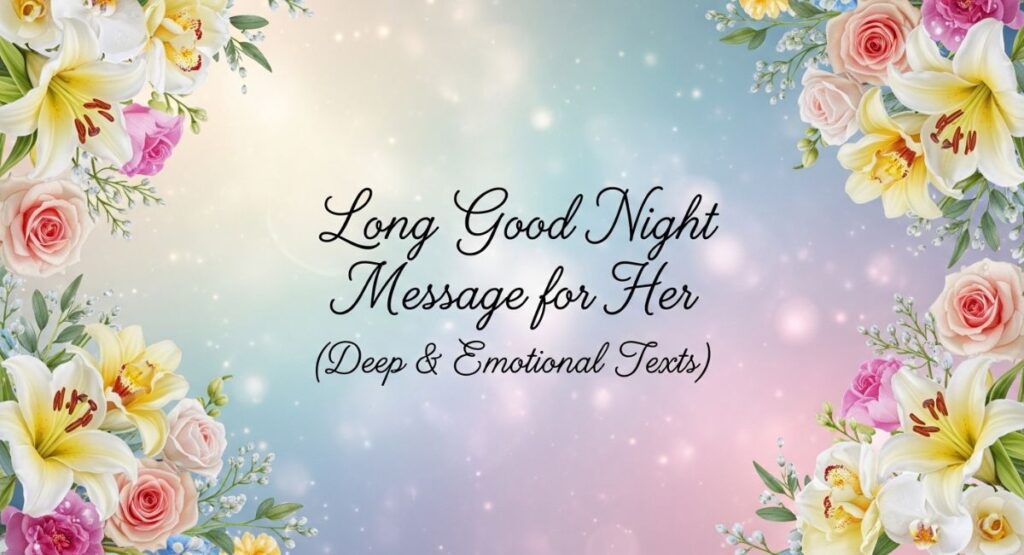 Long Good Night Message for Her (Deep & Emotional Texts)