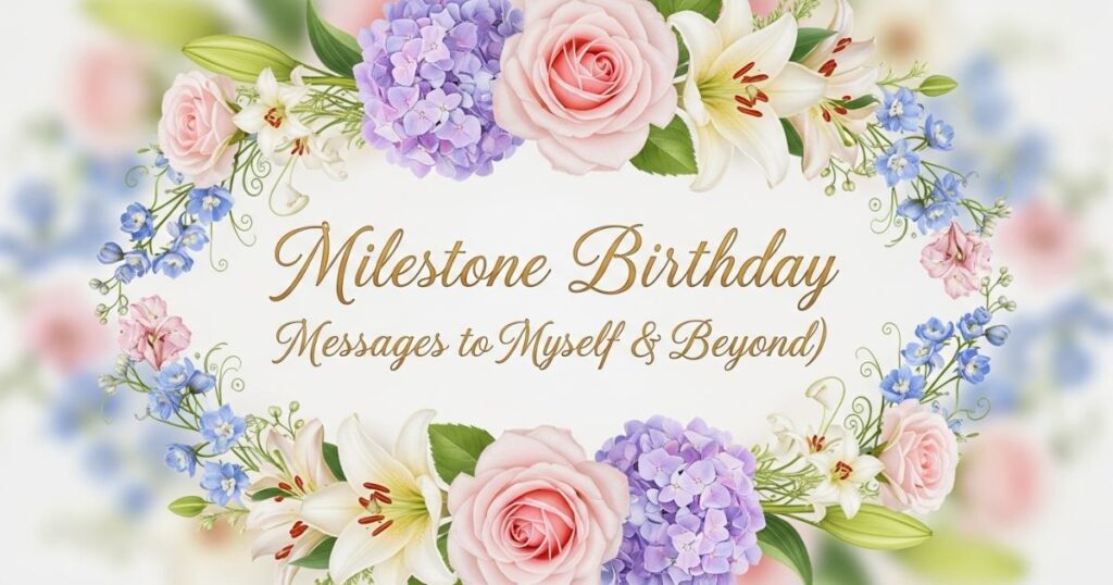 Milestone Birthday Messages to Myself (18, 21, 30, 40 & Beyond)