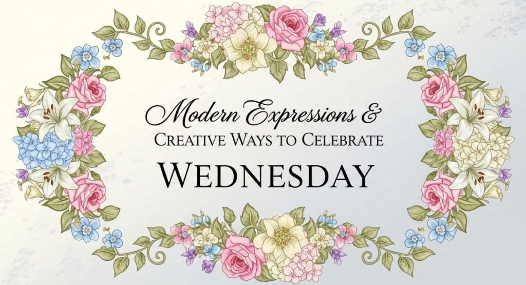 Modern Expressions & Creative Ways to Celebrate Wednesday