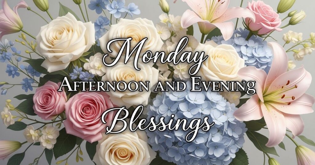 Monday Afternoon and Evening Blessings