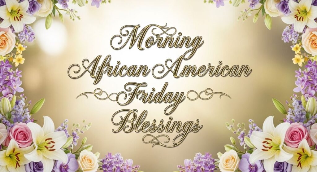 Morning African American Friday Blessings