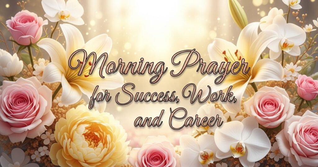 Morning Prayer for Success, Work, and Career
