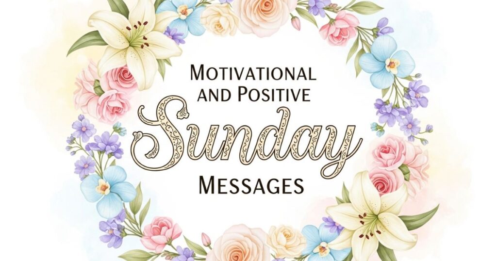 Motivational and Positive Sunday Messages