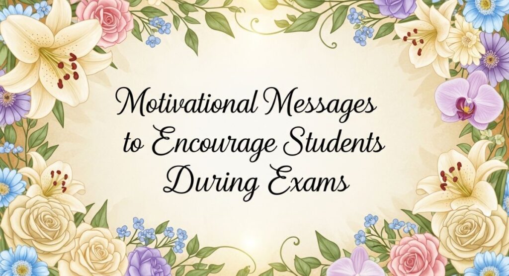 Motivational Messages to Encourage Students During Exams