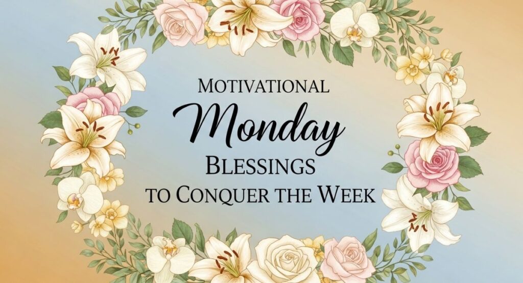 Motivational Monday Blessings to Conquer the Week