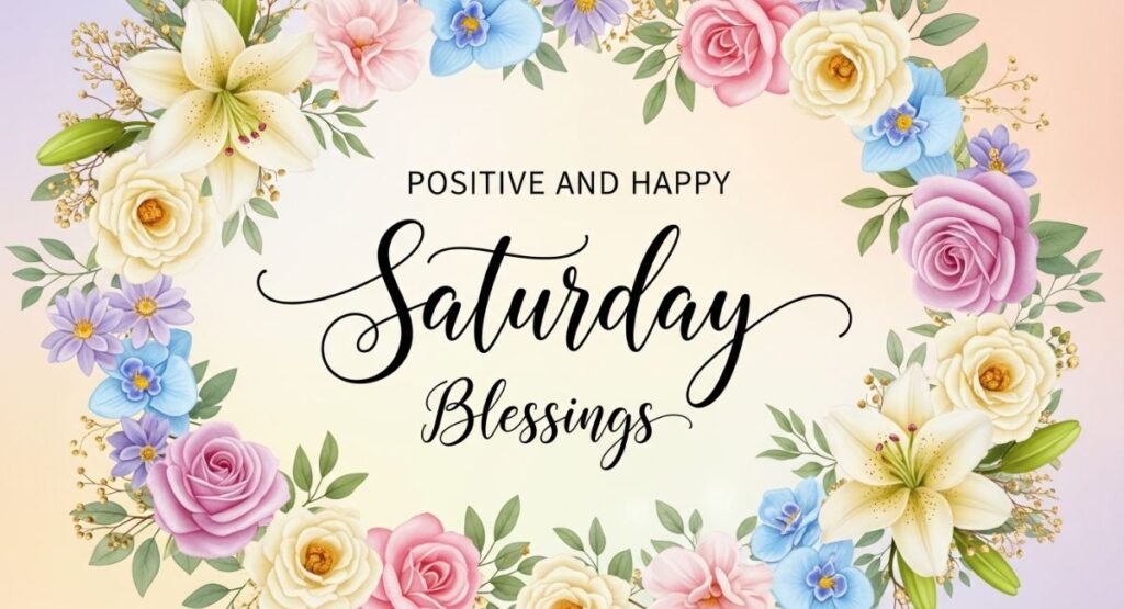 Positive and Happy Saturday Blessings