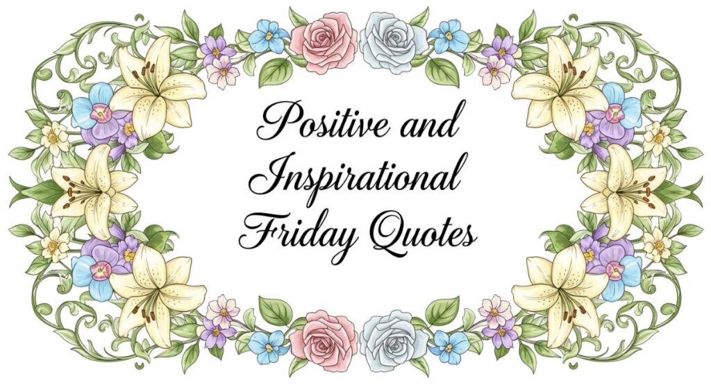 Positive and Inspirational Friday Quotes