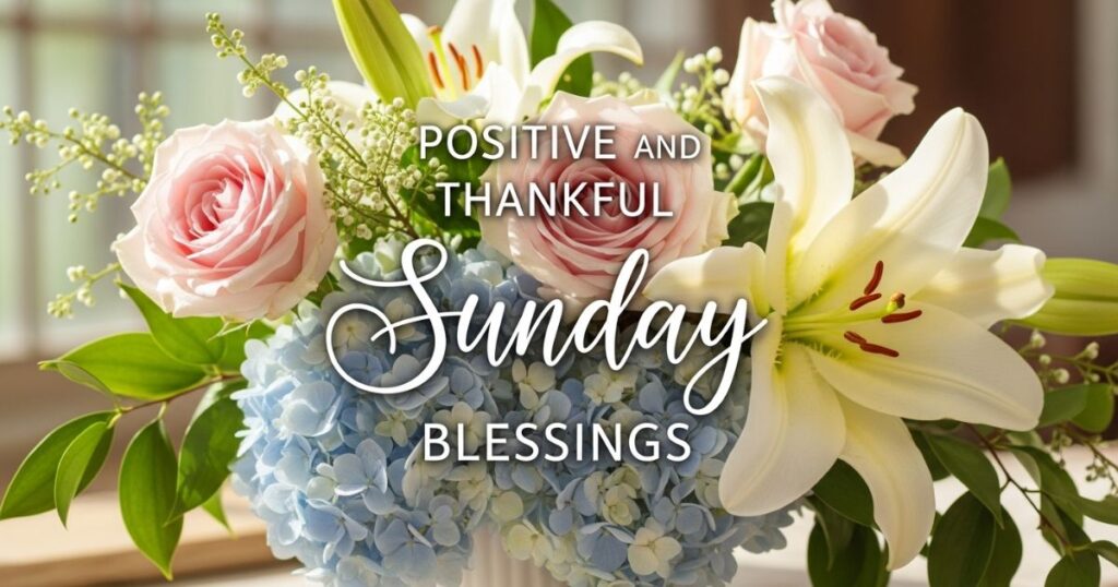 Positive and Thankful Sunday Blessings