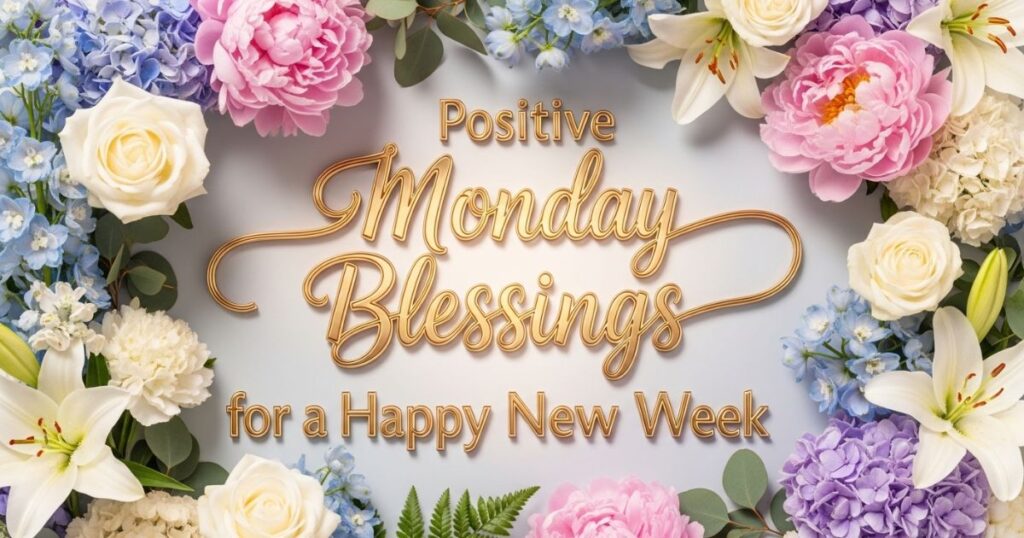 Positive Monday Blessings for a Happy New Week