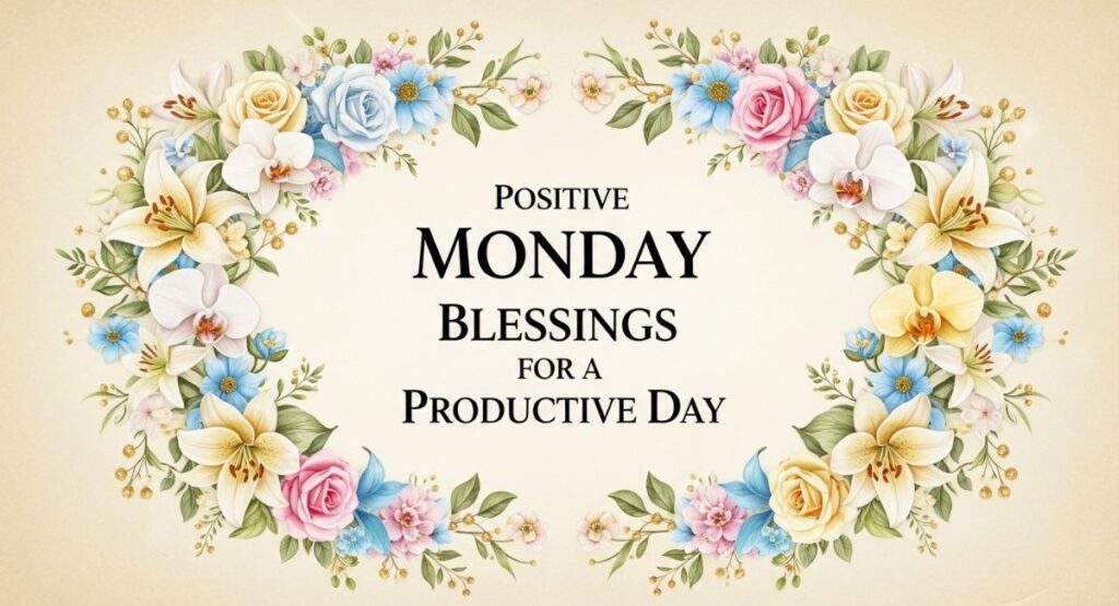 Positive Monday Blessings for a Productive Day