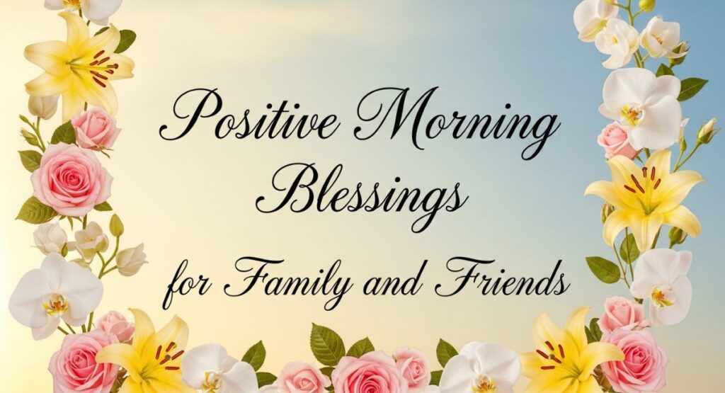 Positive Morning Blessings for Family and Friends