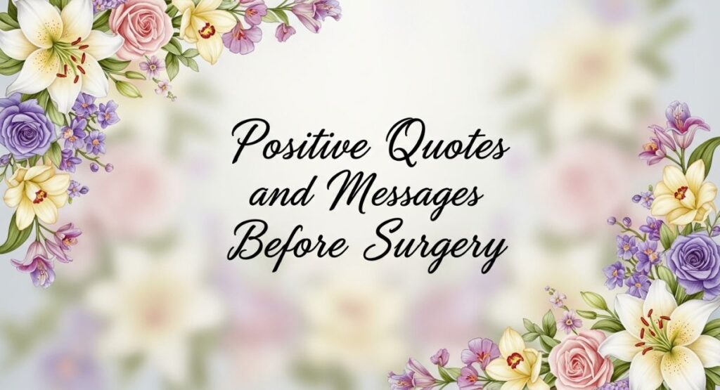 Positive Quotes and Messages Before Surgery