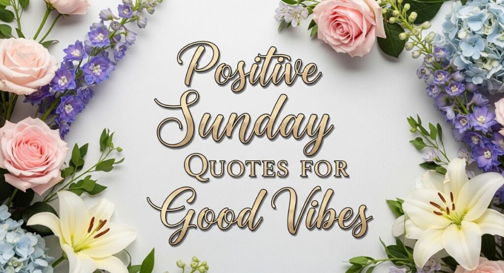 Positive Sunday Quotes for Good Vibes