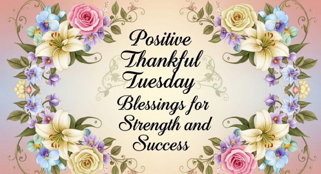Positive Thankful Tuesday Blessings for Strength and Success