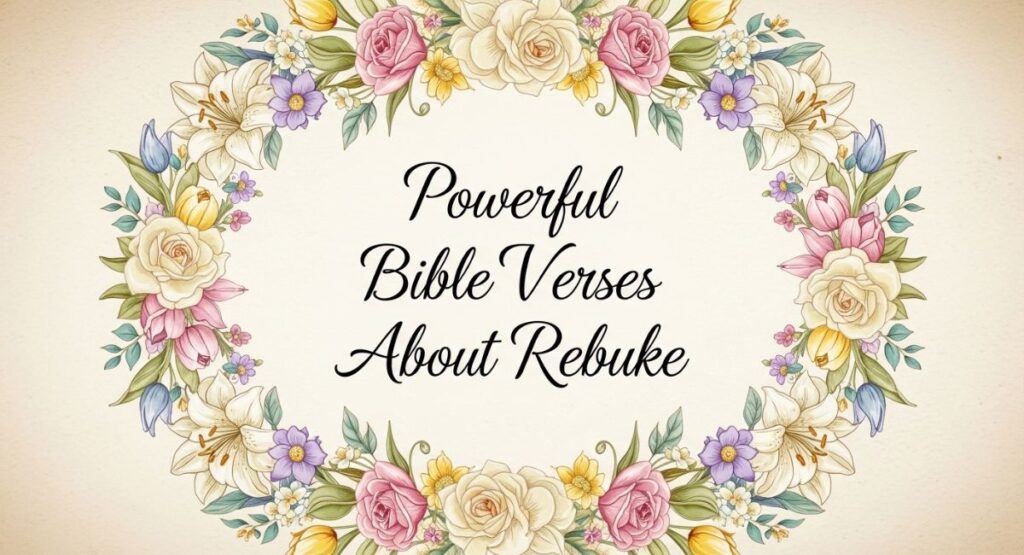 Powerful Bible Verses About Rebuke