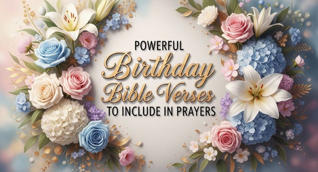 Powerful Birthday Bible Verses to Include in Prayers