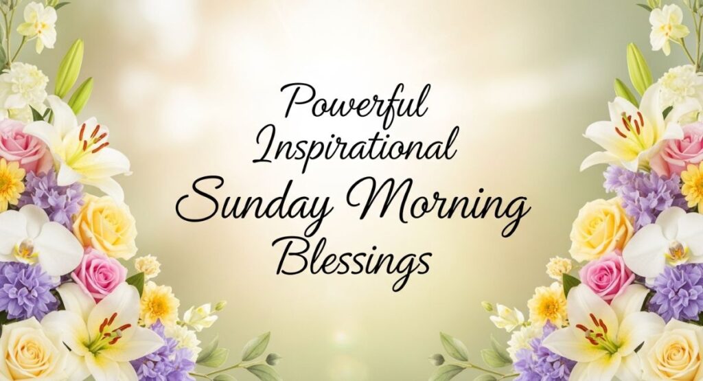 Powerful Inspirational Sunday Morning Blessings