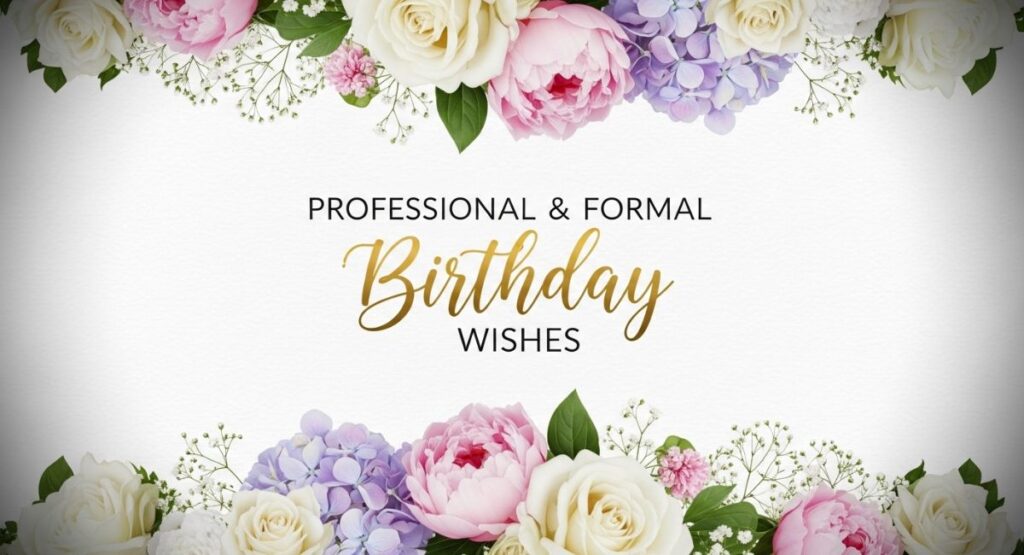 Professional & Formal Birthday Wishes