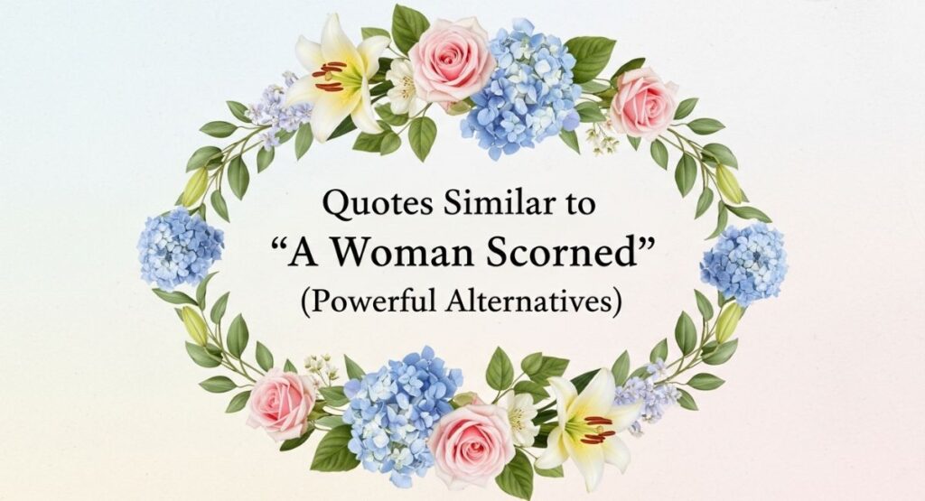 Quotes Similar to “A Woman Scorned” (Powerful Alternatives)
