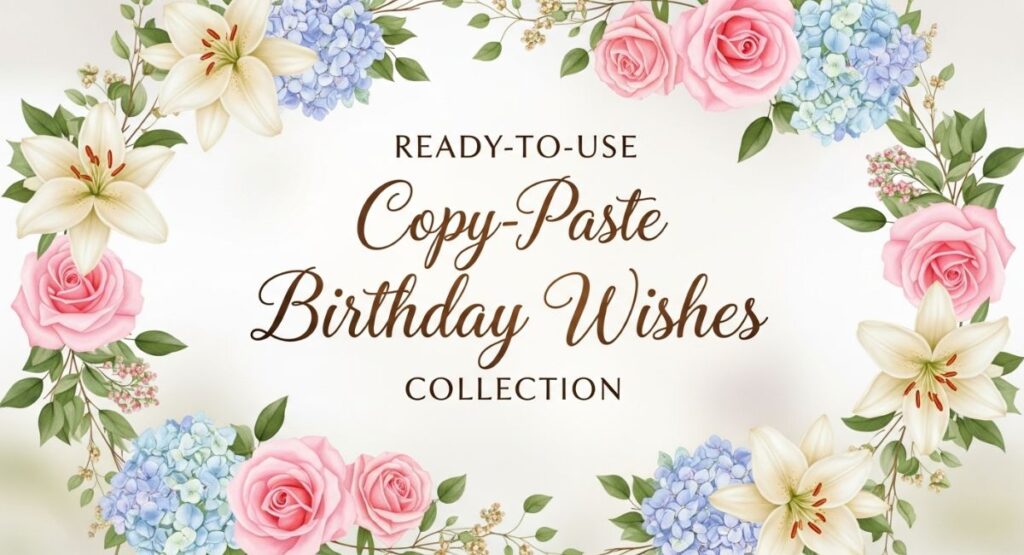 Ready-to-Use Copy-Paste Birthday Wishes Collection