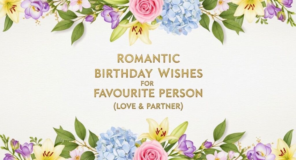 Romantic Birthday Wishes for Favourite Person (Love & Partner)