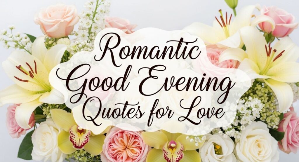 Romantic Good Evening Quotes for Love