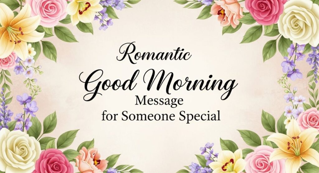 Romantic Good Morning Message for Someone Special