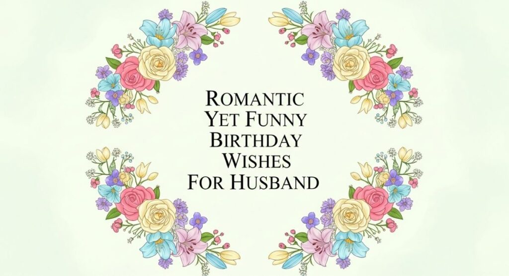 Romantic Yet Funny Birthday Wishes for Husband