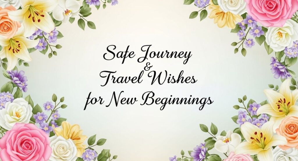 Safe Journey & Travel Wishes for New Beginnings