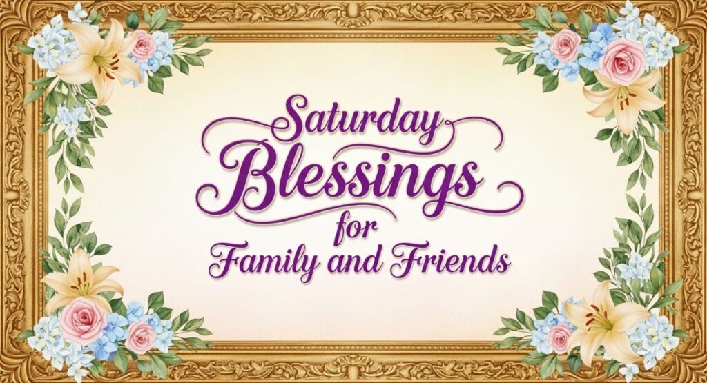 Saturday Blessings for Family and Friends