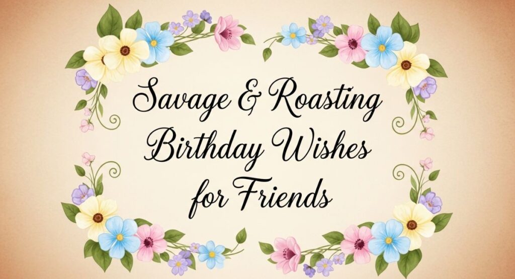 Savage & Roasting Birthday Wishes for Friends