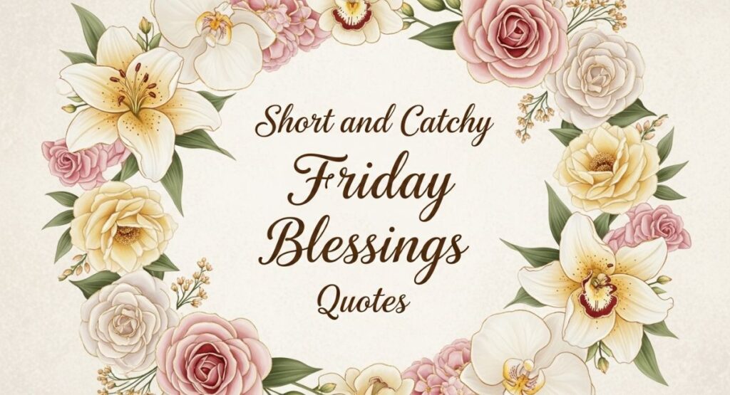 Short and Catchy Friday Blessings Quotes