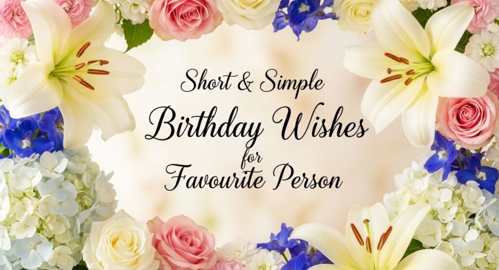 Short & Simple Birthday Wishes for Favourite Person