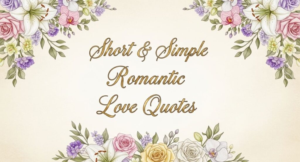 Short & Simple Romantic Love Quotes