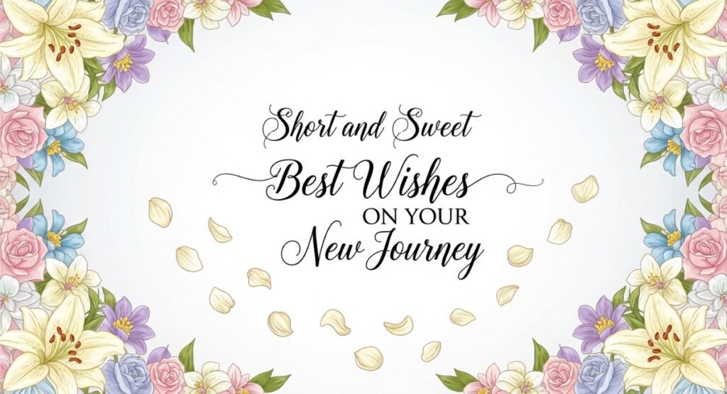 Short and Sweet Best Wishes on Your New Journey