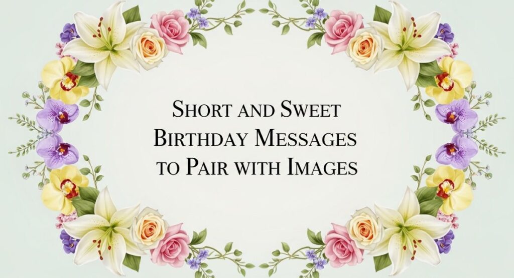 Short and Sweet Birthday Messages to Pair with Images
