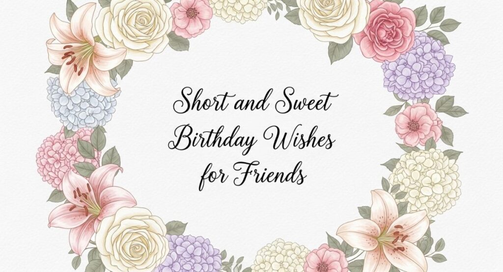 Short and Sweet Birthday Wishes for Friends